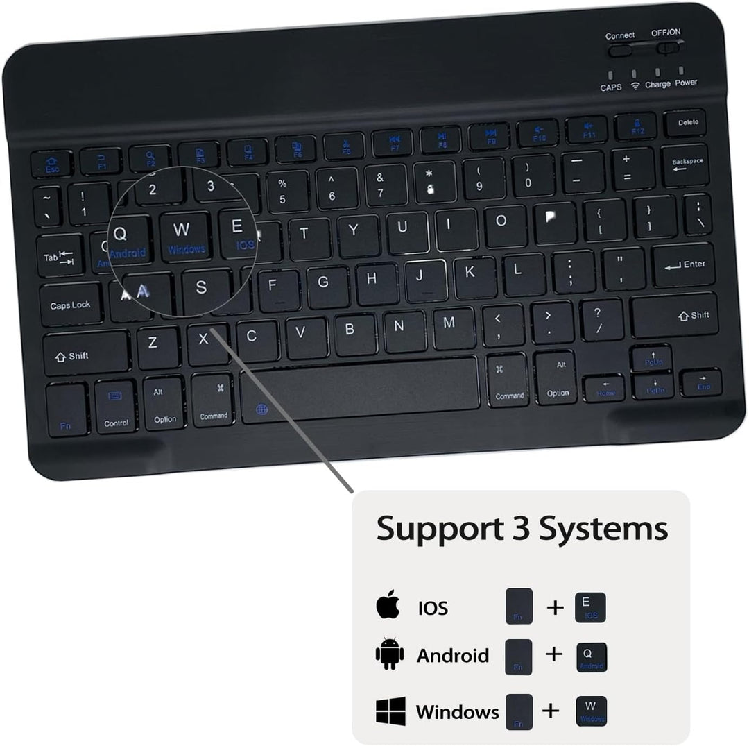 Tastatur hülle für Lenovo Tab M10 3rd Gen 10.1" Hülle mit Tastatur magnetische Cover abnehmbare QWER