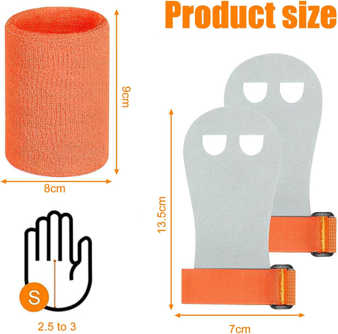 2 Sets Griffpads Kinder Reckriemchen Turnen Mädchen Reck Handschuhe Turnen Kinder, Pull Up Grips für