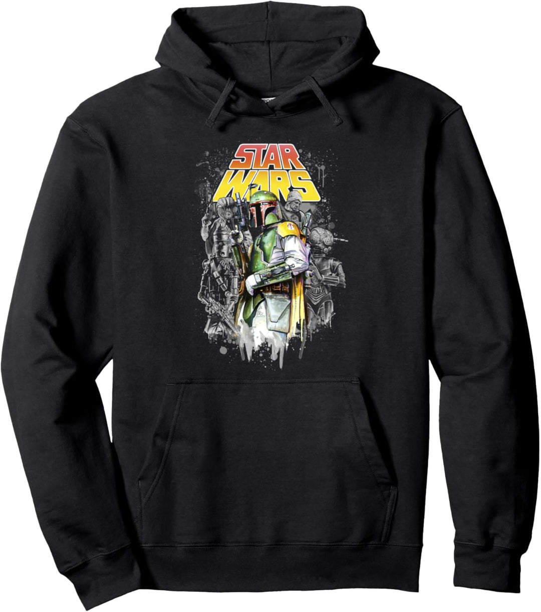 Star Wars Boba Fett Side Turn Portrait Pullover Hoodie