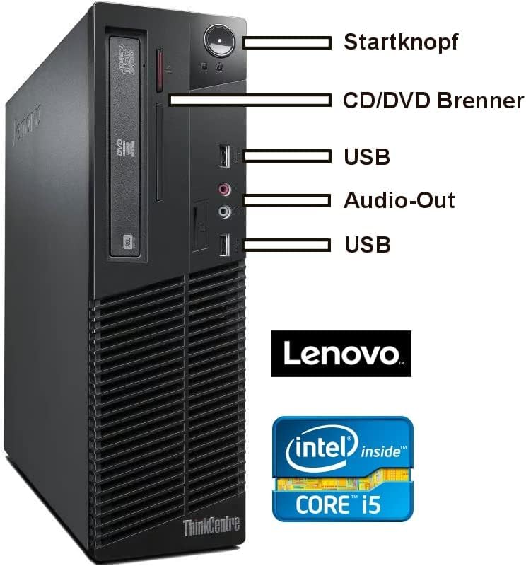 Lenovo M73 + 27-Zoll LG TFT - Silent Business Office Multimedia PC mit 3 Jahren Garantie! | Intel Co