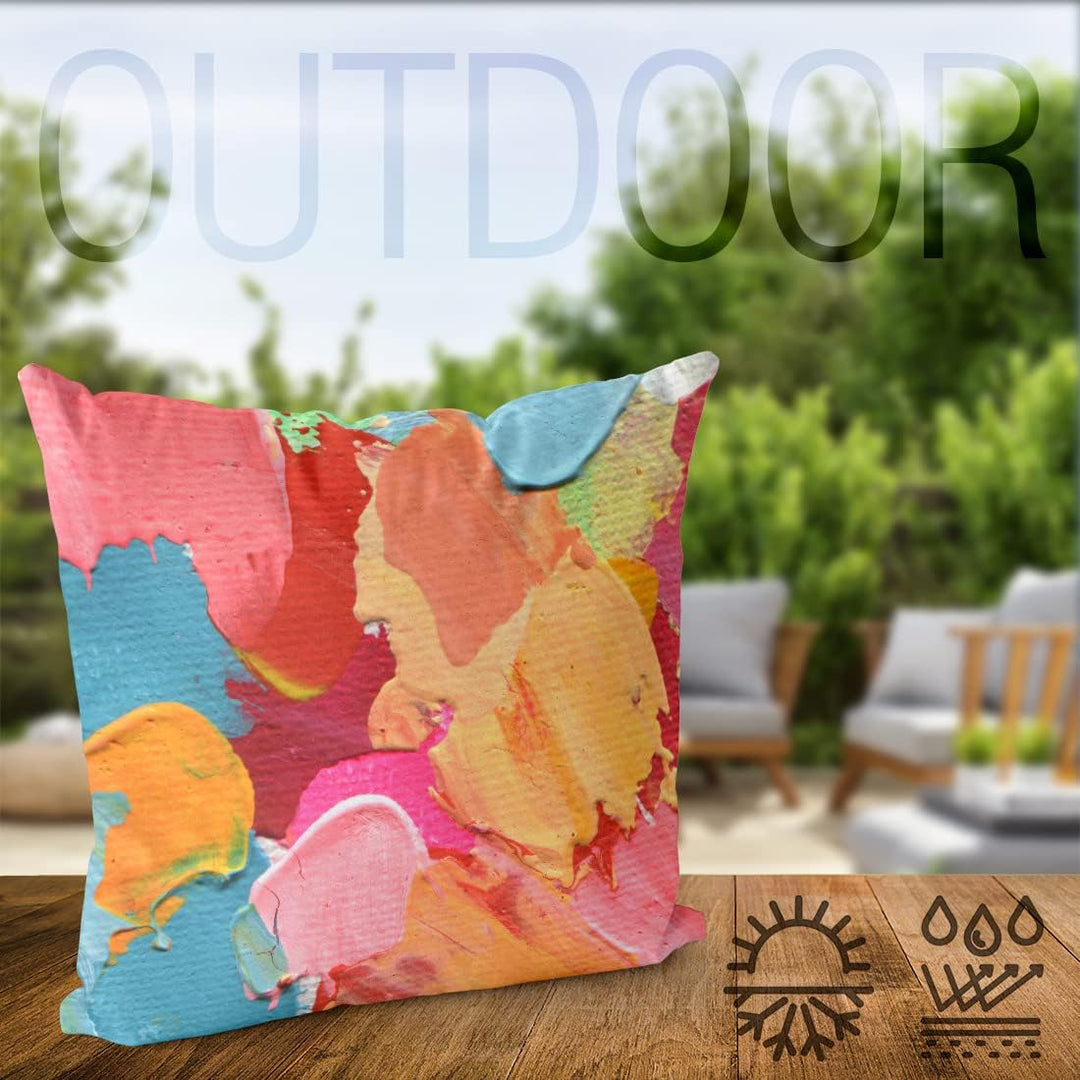 VOID Acrylfarben Kissenbezug Kissenhülle Sofakissen Kissen Deko Outdoor-Kissen Dekokissen, Kissen Gr