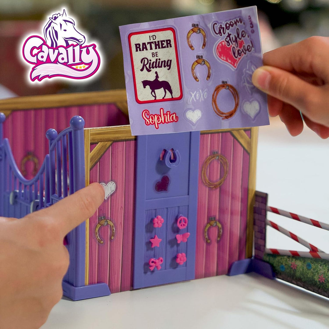 CRAZE CAVALLY Adventskalender Kinder - Pferde Spielzeug Adventskalender Mädchen, Pferdefigur mit Rei
