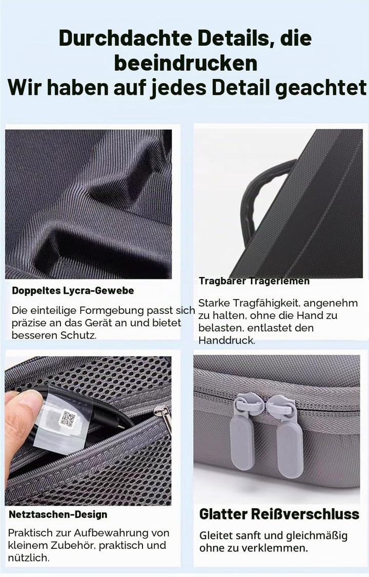 Tragetasche, kompatibel mit DJI Neo 2 Fly More Combo und RC 2 Fernbedienung, tragbare Reise-Schutz-U