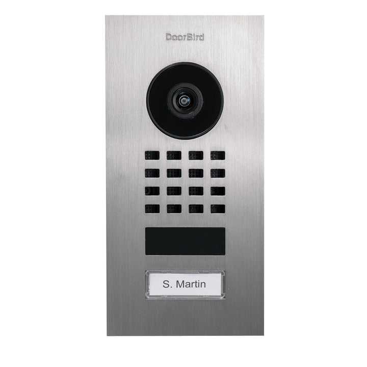 DoorBird D1101V Unterputz IP Video Türstation | Video-Türsprechanlage mit 1 Ruftaste, WLAN, Bluetoot