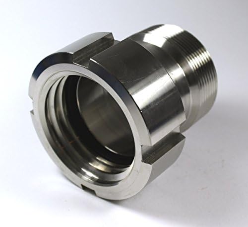 Täsler - Industrieverpackungen IBC Adapter 360° V4A - DN50 S60x6 IG auf 2" AG - EPDM - drehbar - für