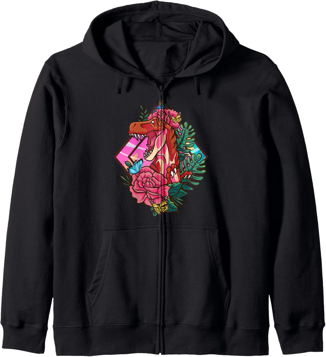 Grandmasaurus Dinosaur Grandma T Rex Floral Nanasaurus Kapuzenjacke