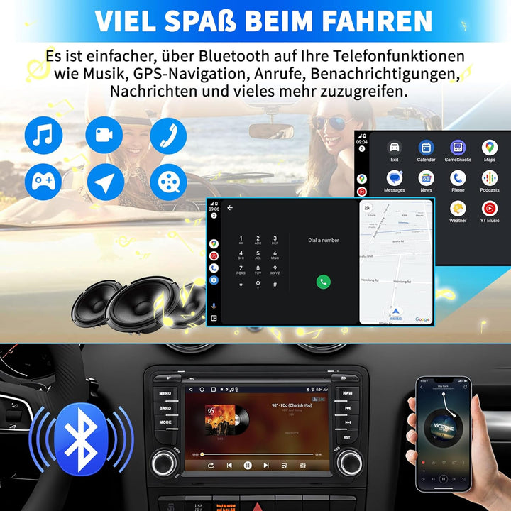 Autoradio für Audi A3 S3 8P RS3 2003 2004 2005 2006 2007 2008 2009 2010 2011 2012, Android 12 System