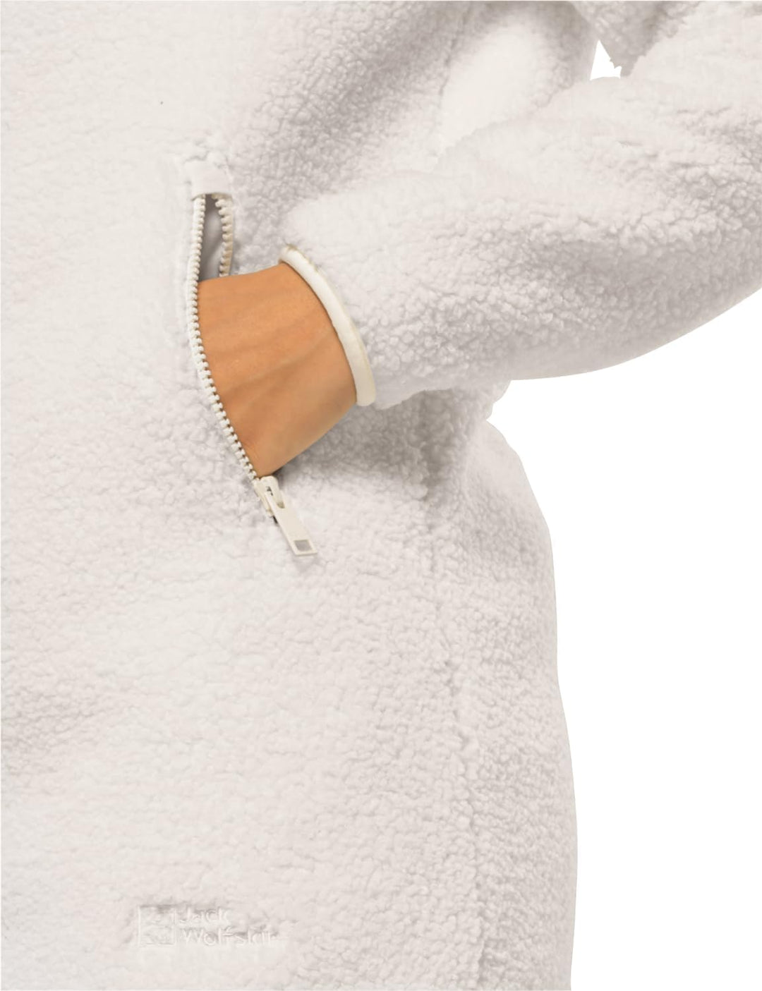 Jack Wolfskin High Curl Coat W Damen-Fleecejacke S Cotton White, S Cotton White