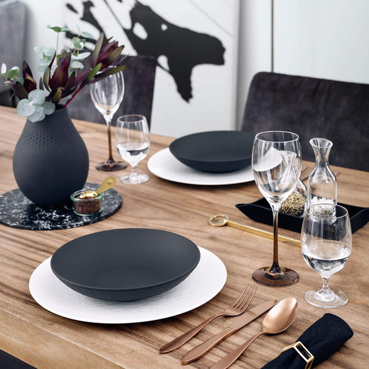 Villeroy & Boch - Manufacture Rock Schale flach, 1100 ml, 23 cm, schwarz & Villeroy und Boch - Manuf
