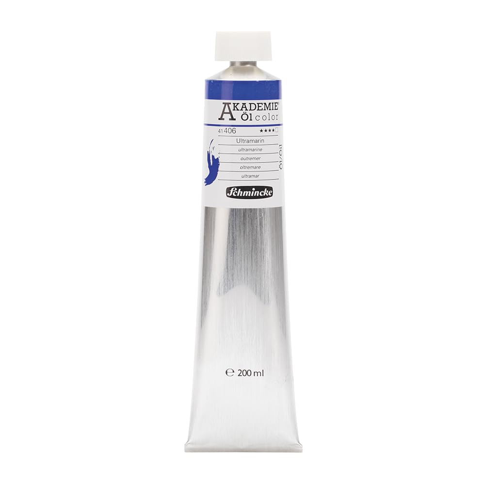 Schmincke – AKADEMIE® Öl color, feine Künstler-Ölfarben, Ultramarin, 41 406 015, 200 ml Tube, höchst
