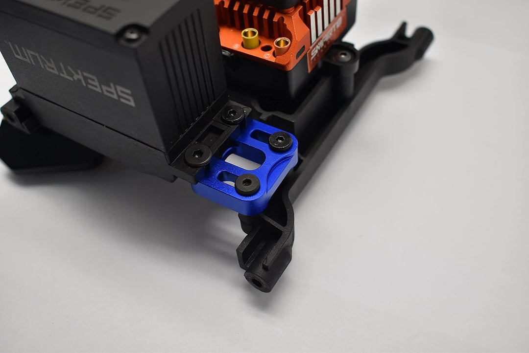 GPM Aluminium Front Knuckle Servo Mount for Axial 1/6 SCX6 Jeep JLU Wrangler AXI05000-1Pc Set Blue