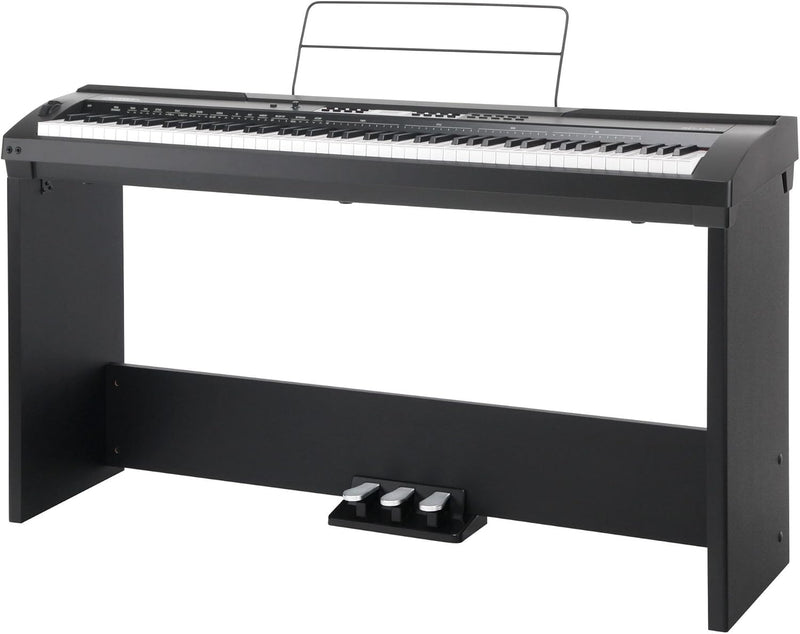 Classic Cantabile SP-150 BK Stagepiano SET inkl. Ständer (88 Soft-Touch Tasten, Anschlagdynamik, MID