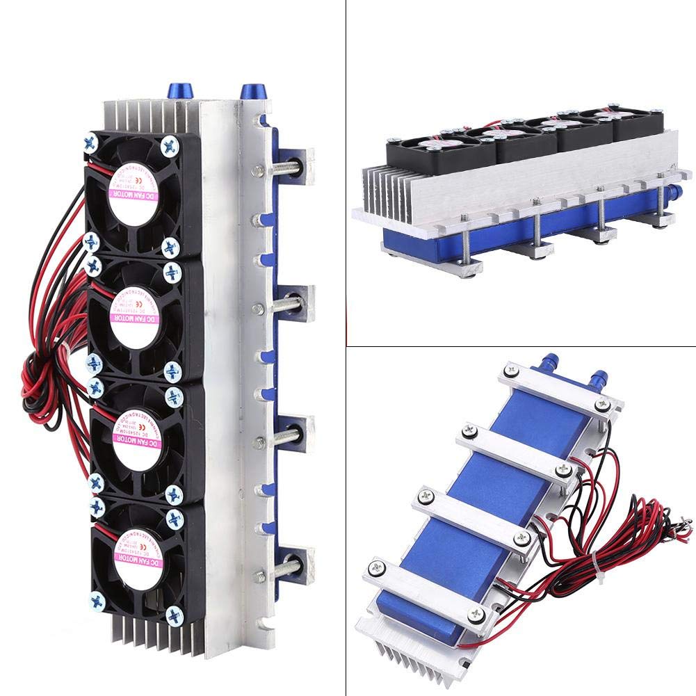 12V 4 Chip TEC1 12706 Thermoelektrischer Kühler Kit, Halbleiter-Kühlblech für DIY Kühlanlagen