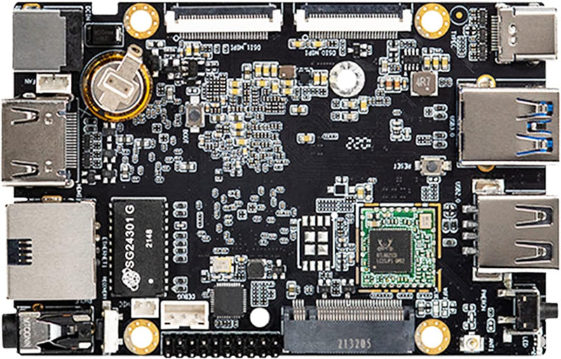 WayPonDEV Firefly ROC-RK3588S-PC 8K AI Rockchip RK3588S Single Board Computer 8 GB RAM LPDDR4 & 64 G