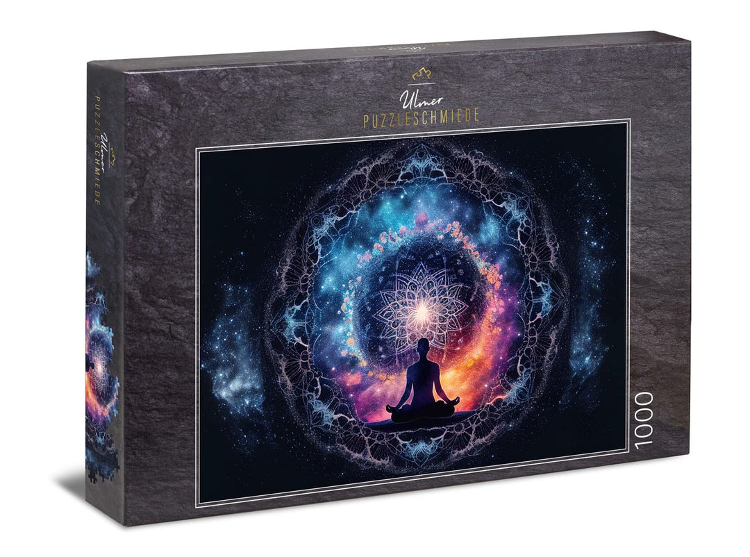 Ulmer Puzzleschmiede - Puzzle „Chakra“ - Intensives 1000 Teile Puzzle für Erwachsene - meditatives M