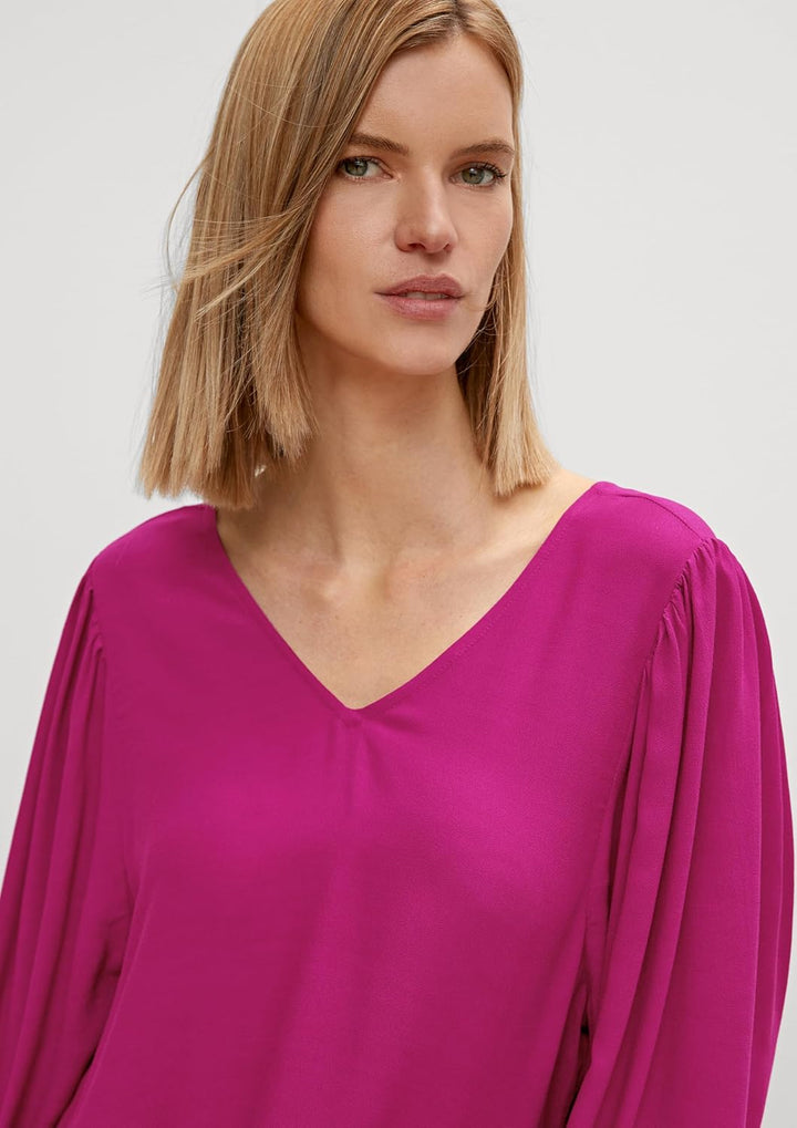 Comma Damen Bluse 36 4487 Dunkelrosa, 36 4487 Dunkelrosa