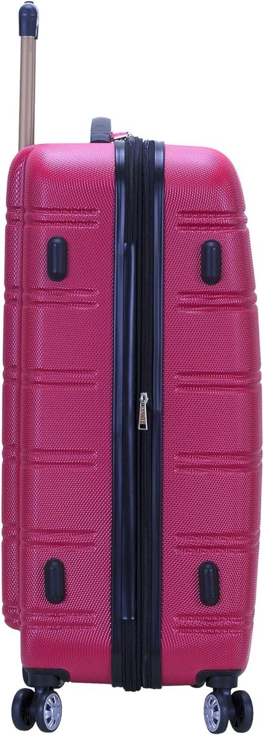 Rockland Melbourne Hartschalen-Koffer, erweiterbar, Magenta (Pink) - F225-MAGENTA 2-Piece Set (20/28