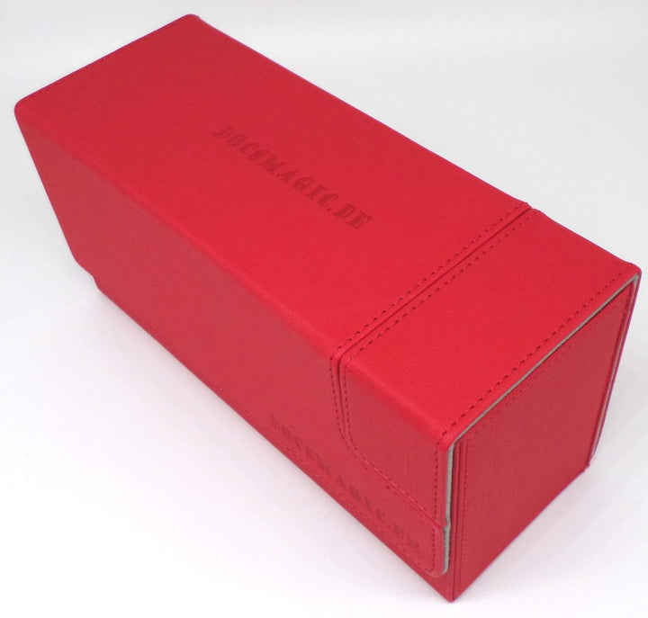 docsmagic.de Premium Magnetic Tray Long Box Red Small + 2 Flip Boxes - Rot Small + 2 Flip Boxes Rot,