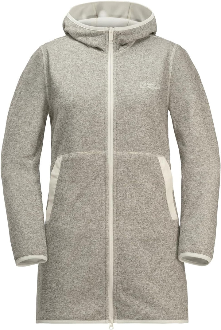 Jack Wolfskin Damen Tannenspur Coat W Fleece-Jacke XS Cotton White, XS Cotton White