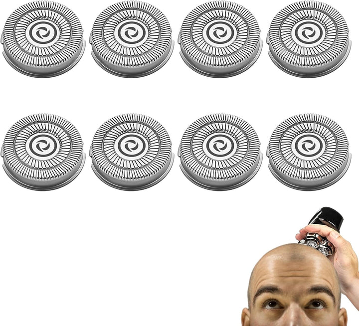 Ersatzkopf passend für Skull Shaver Pitbull Elektrorasierer (8 Stück) 8 Stück., 8 Stück.
