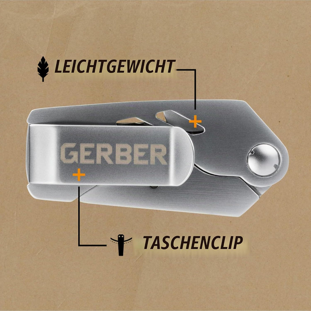 Gerber Cuttermesser, Klappbar, Klingenlänge: 5,7 cm, EAB Lite, Edelstahl, 31-000345 EAB Lite, 5,7 cm