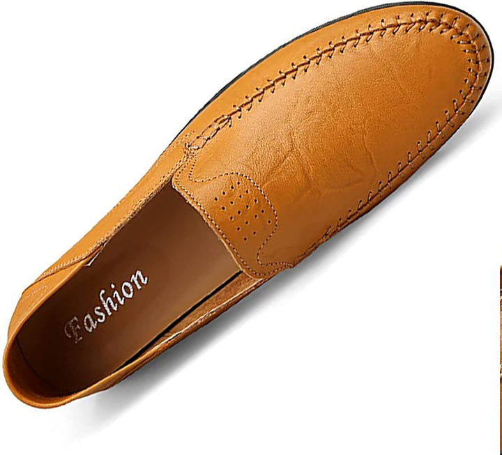 Herren Klassische Mokassins Lederschuhe Loafers Schuhe zum Autofahren modische Schlupfschuhe Slipper