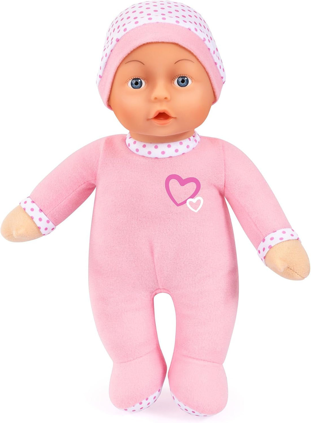 Bayer Design 30585AB Faltbarer Puppenbuggy, Doppelräder, mit weicher Babypuppe, Tasche, Zubehör, Ros