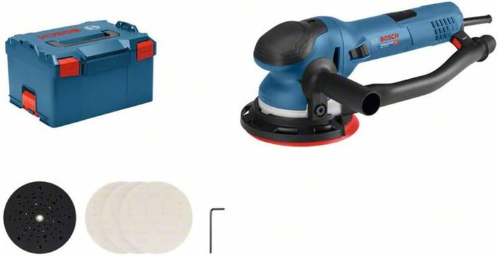 Bosch Professional Exzenterschleifer GET 75-150 (750 W, Schleifteller-Ø: 150 mm, in L-BOXX) in L-BOX