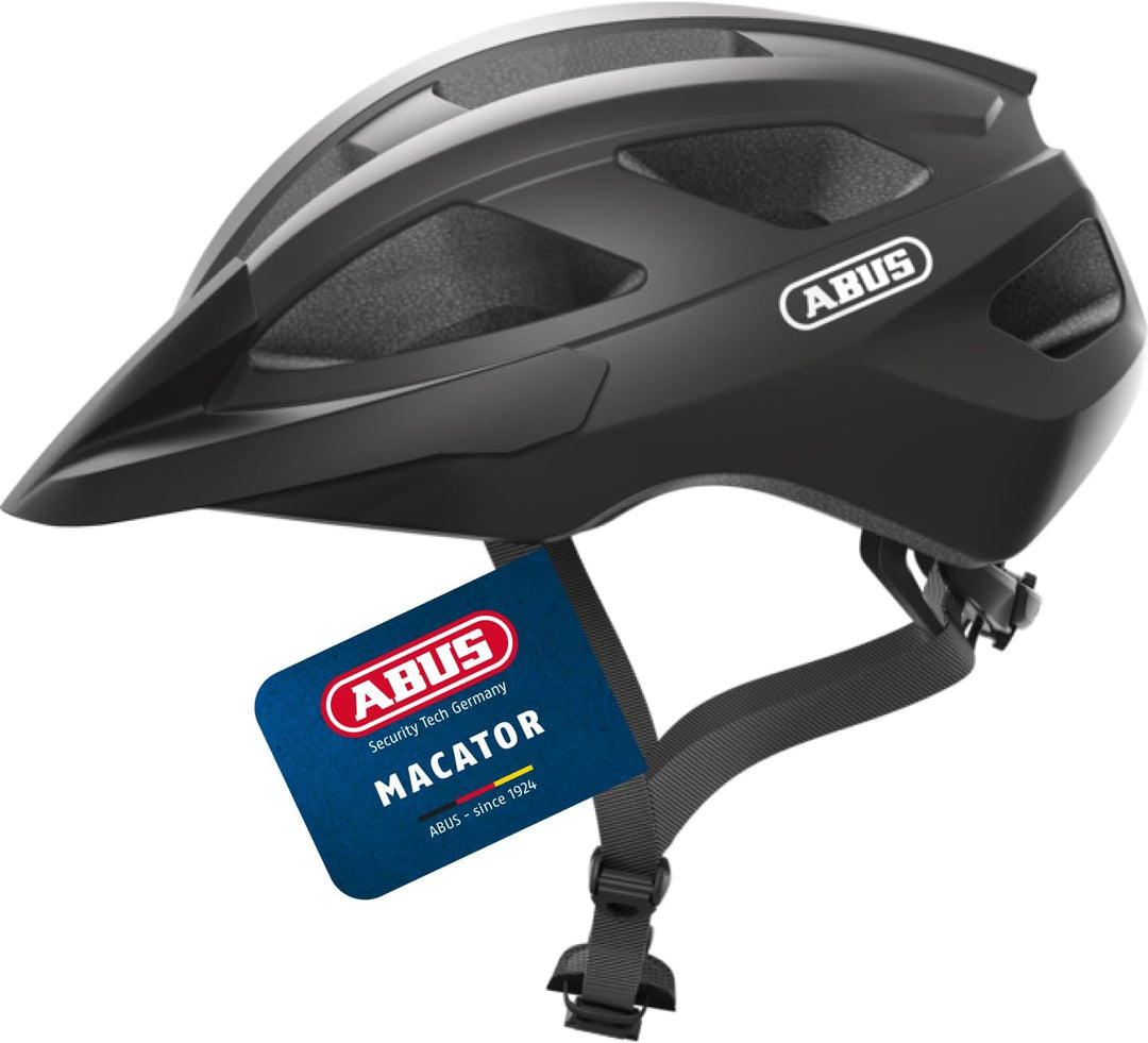 ABUS Rennradhelm Macator - sportiver Fahrradhelm für Einsteiger - auch für Zopfträger/-innen - für D