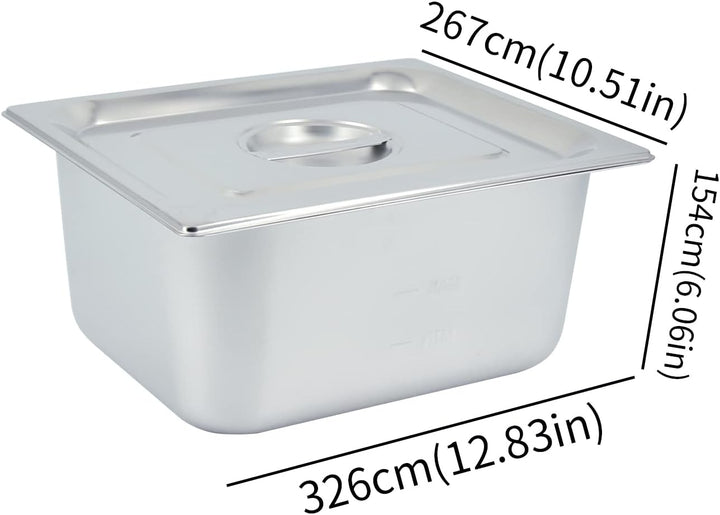 TAIMIKO Elektrisches Wasserbad aus Edelstahl, 220 – 240 V, 1500 W, Kommerziell Speisewärmer, Bain Ma