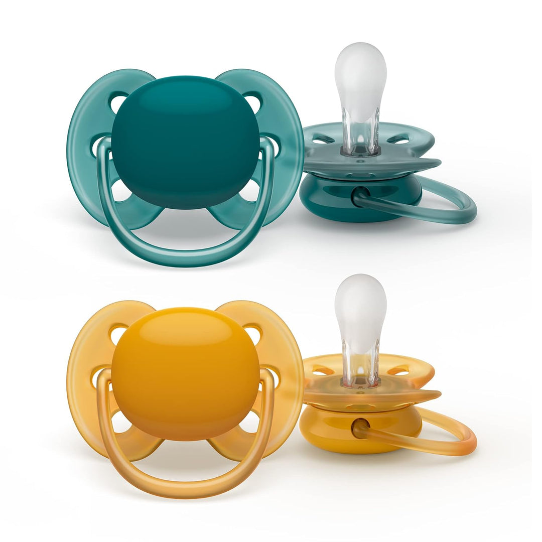 Philips AVENT Ultra Soft Schnuller, 2er-Pack – BPA-freier Schnuller für Babys von 6 bis 18 Monaten,