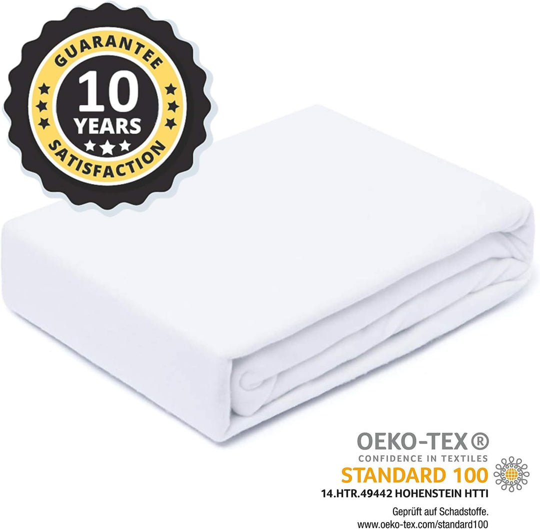 Alreya Wasserdichter Matratzenschoner Atmungsaktiv Schutz mit Rundumbezug 70 cm x 140 cm (2er Set) M