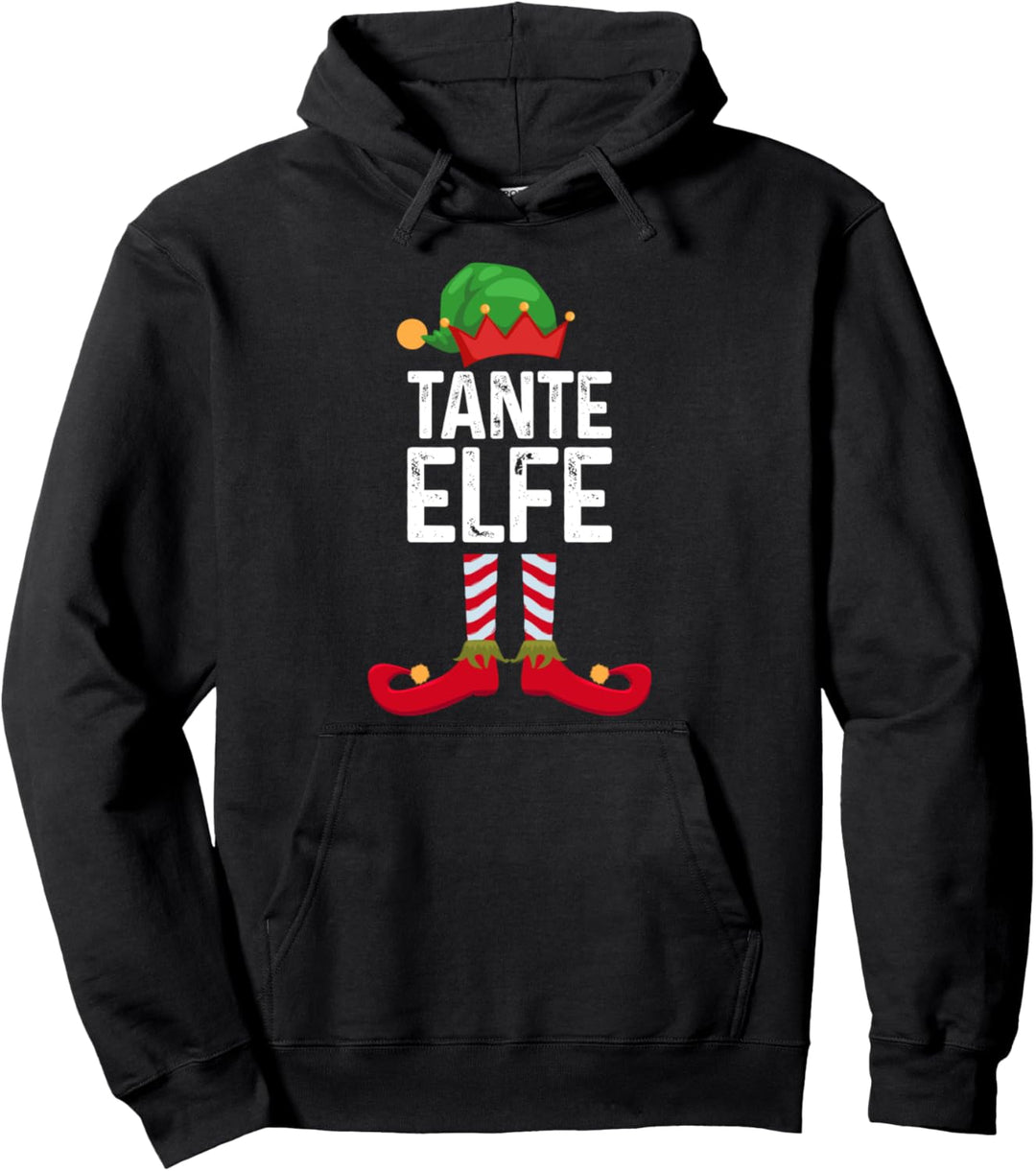 Tante Elfe Weihnachten Weihnachtsmann Pullover Hoodie