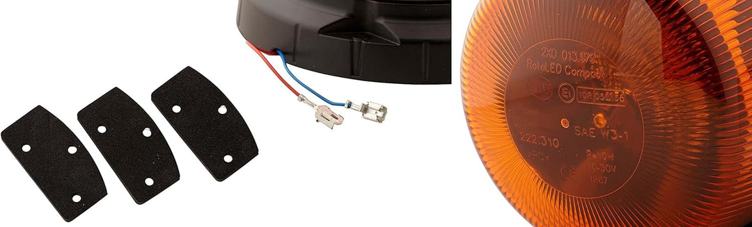 HELLA - LED-Blitz-Kennleuchte - RotaLED Compact - 12/24V - gelb - geschraubt - 2XD 013 979-201