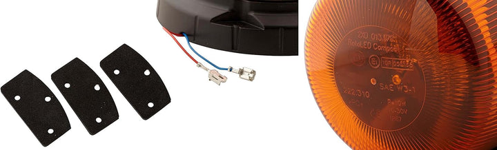 HELLA - LED-Blitz-Kennleuchte - RotaLED Compact - 12/24V - gelb - geschraubt - 2XD 013 979-201