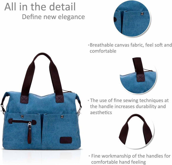 Nicole & Doris Vintage Damen Handtaschen Umhängetasche Umhängetasche Casual Schule Grosse Kapazität
