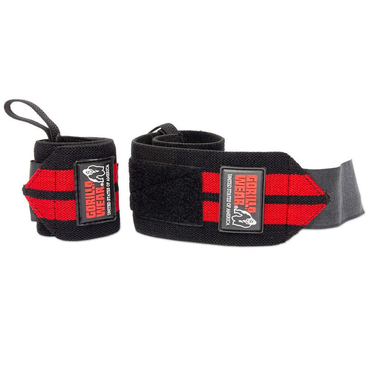 Gorilla WEAR Wrist Wraps PRO Black/Red Schwarz Einheitsgrösse, Schwarz Einheitsgrösse