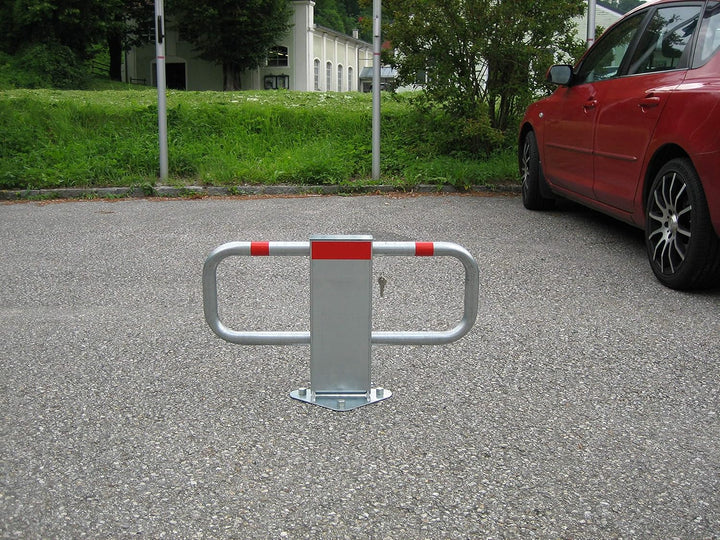 Mannus Parkplatz Sperrbügel TUB 2020, Parkplatzabsperrung, Stahl feuerverzinkt – B:78cm, H:47,5cm, M