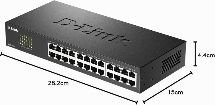 D-Link DES-1024D 24-Port Fast Ethernet Switch (10/100 Mbit/s-Anschlüsse, bis zu 200 Mbit/s im Full-D