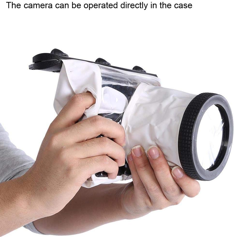 20M Unterwasser Unterwassergehäuse Tasche für DSLR Kameras, Universal Kamera Unterwassergehäuse Unte