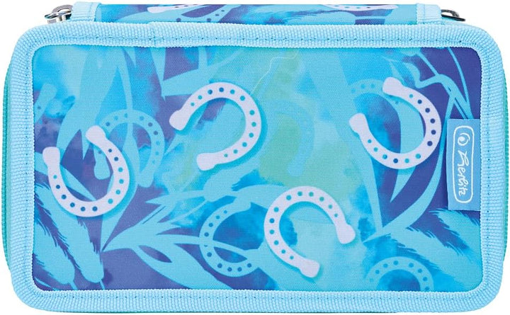 Herlitz Federmäppchen Doppel mit Ausrüstung, Kinder Tasche für Schulutensilien, Funktionelles Utensi