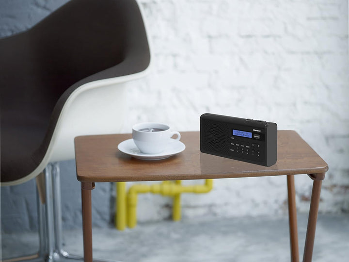 Karcher DAB 2405 - tragbares DAB+ Radio (DAB+/UKW, Küchenradio mit Netz/Akkubetrieb, Lautsprecher, K