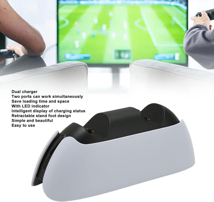 Controller-Ladestation, Dual-Controller-Ladestation für PS5, für PS5-Dockingstation mit LED-Anzeige,