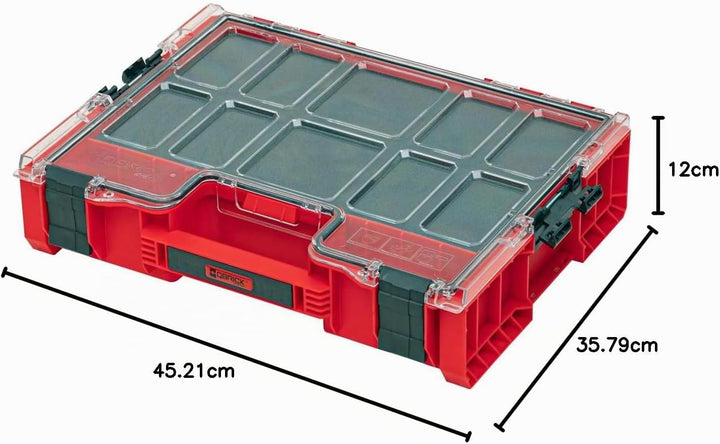 Qbrick System Pro Organizer 300 Red Mfi Ultra HD Sortimentskasten Sortierkasten Schraubenbox Sortier