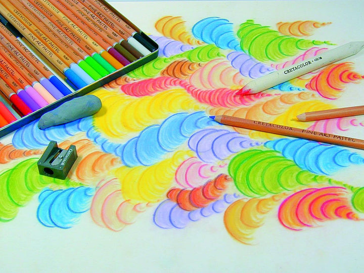 CRETACOLOR Pastel Pencils | Pastellstifte mit hoher Lichtechtheit | 72 Farben 72 Stk