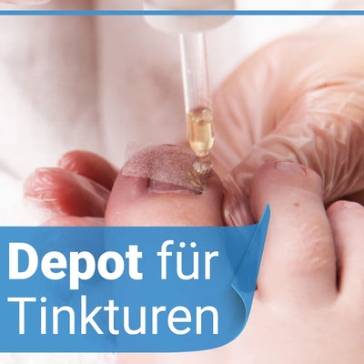 Kosmetex Set Tamponade 5 mtr, 1x Tamponierhaken, 1x Zehenbinde, Nagelfalztamponade für eingewachsene