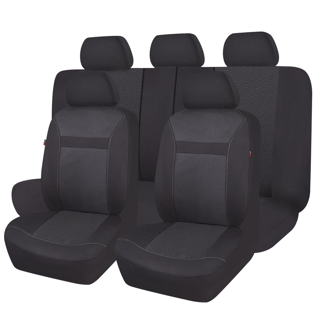 Flying Banner Mesh und Jacquard Universal Auto Sitz Cover Sitze mit Seitenairbag Full Set -- Low Bac
