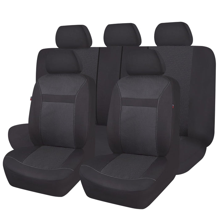 Flying Banner Mesh und Jacquard Universal Auto Sitz Cover Sitze mit Seitenairbag Full Set -- Low Bac