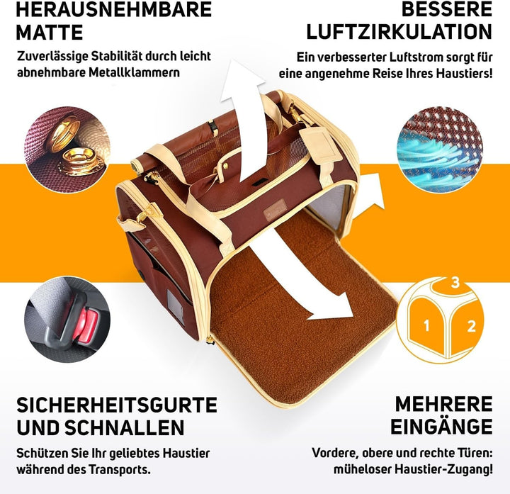 Transportbox Katze Hund Hundetasche für Kleine Hunde Katzentransportbox Katzen Transportboxen Hundet