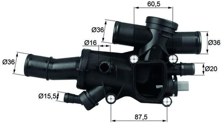 Behr-Thermot-Tronik TH4483 Thermostat, Kühlmittel